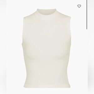 SKIMS Cotton Jersey Mock Neck Tank